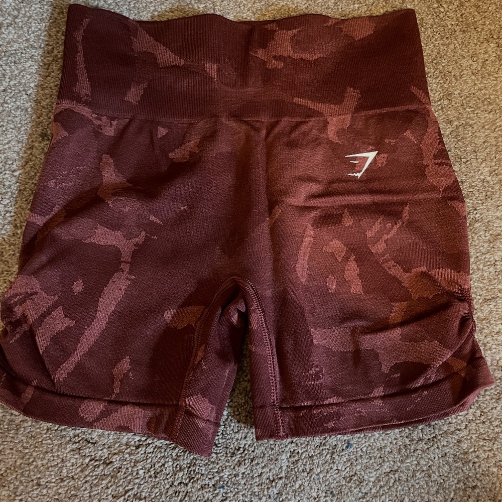 Gymshark Red Camo Shorts